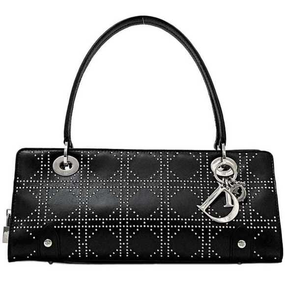 Dior Handbags - CHRISTIAN DIOR Black Leather Shoulder Bag